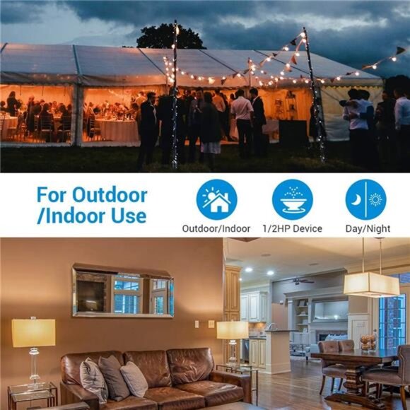 Light Timer Outdoor Weatherproof,Countdown Photocell SensorTimer with Electrical - Picture 6 of 8